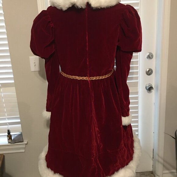 Victorian Style Christmas Dress 38 Bust 33 Waist - Picture 3 of 4